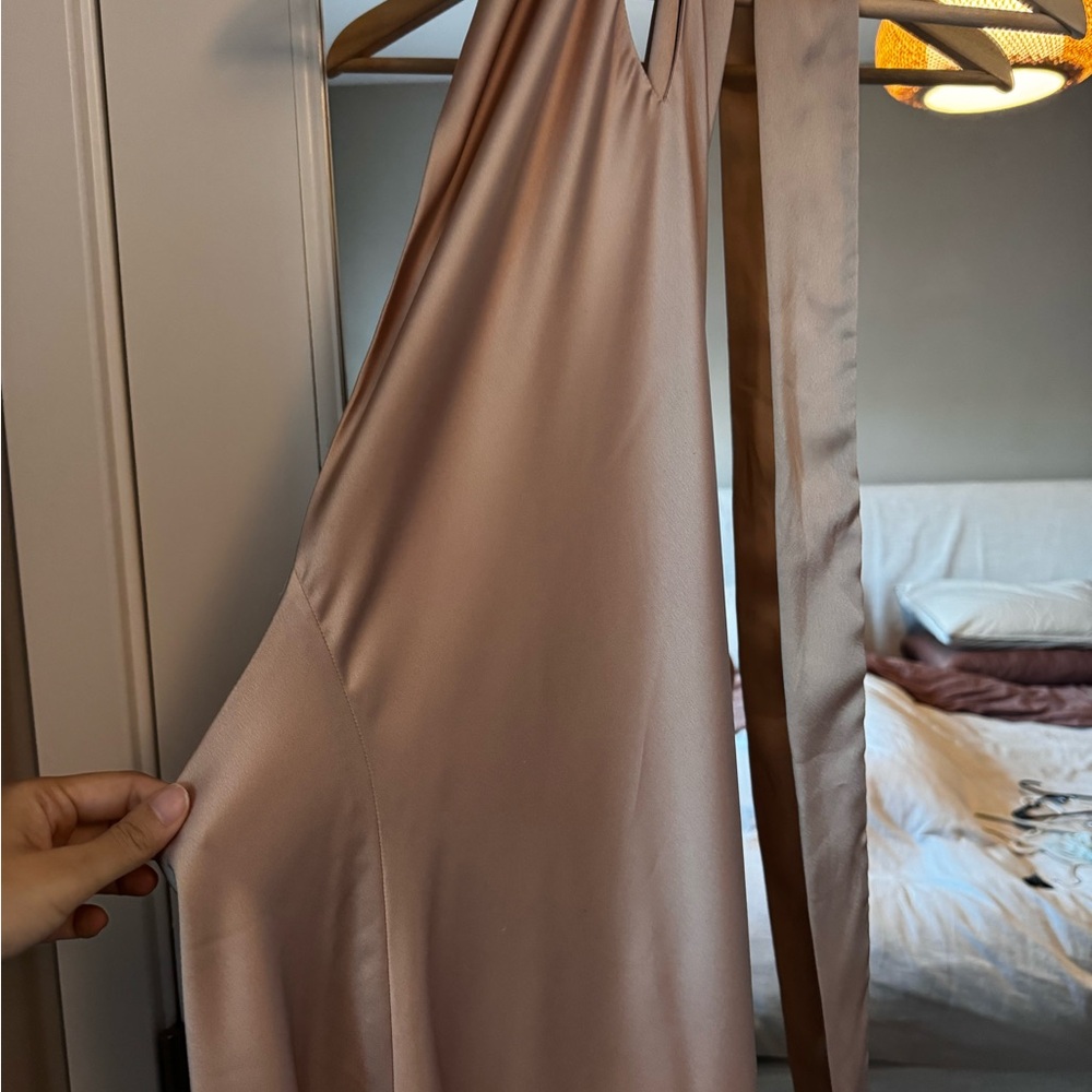 Show Me Your Mimi Jasmine Satin Halter Dress